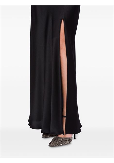 Black side-slit satin maxi skirt Alberta Ferretti - women ALBERTA FERRETTI | 011466190555